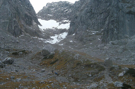 Und hier der Blaueis in den Berchtesgadener Alpen im Jahr 2007.