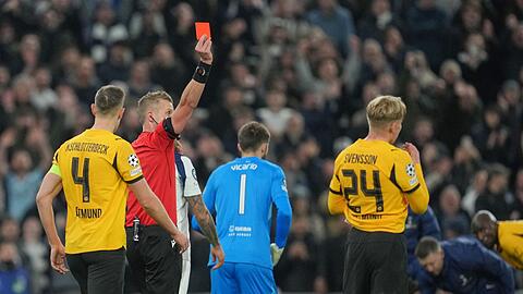 Die Rote Karte gegen Daniel Svensson lie&szlig; Trainer Niko Kovac nicht als Entschuldigung gelten.