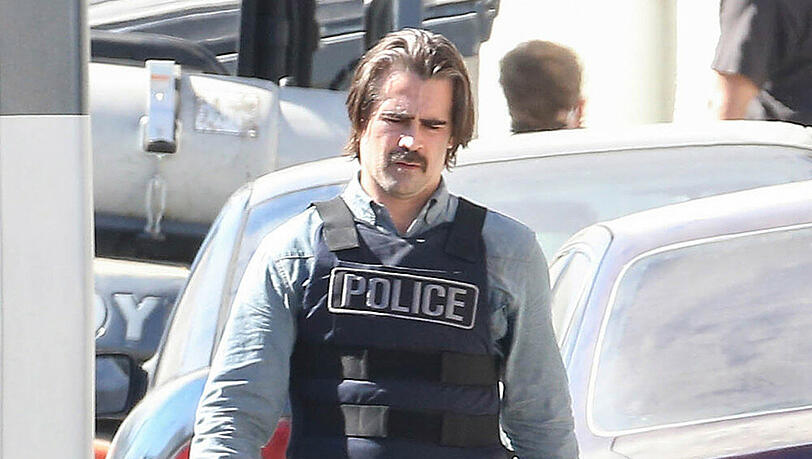 Colin Farrell am Set von "True Detective"