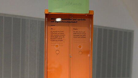 Ein Kippomat: Solche Mülleimer für Zigaretten möchte die Initiative in der Stadt aufstellen. Ein Kippomat: Solche Mülleimer für Zigaretten möchte die Initiative in der Stadt aufstellen.