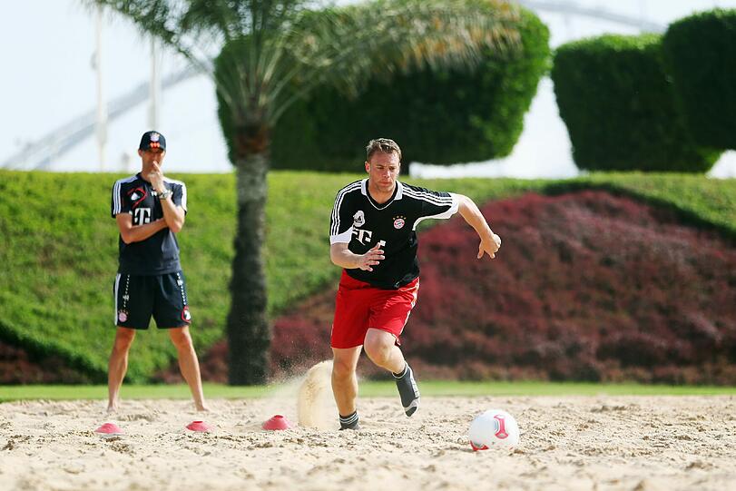 Ein letztes mal noch zum "Sand-Sprint" ansetzen.