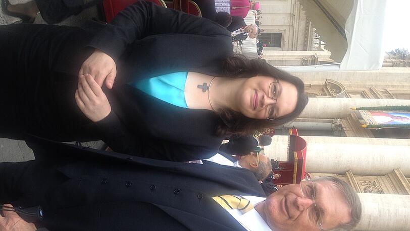 Bundestagsvizepräsident Johannes Singhammer (CSU) und Bundesministerin Andrea Nahles (SPD) in Rom. Bundestagsvizepräsident Johannes Singhammer (CSU) und Bundesministerin Andrea Nahles (SPD) in Rom.