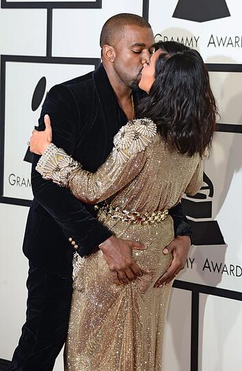 Mehr Bilder von Kim Kardashian und Kanye West...
