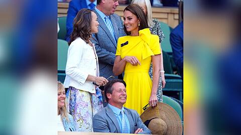 Herzogin Kate im Gespräch mit Martina Hingis.