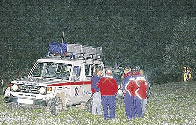 Die Retter der Bergwacht im Einsatz