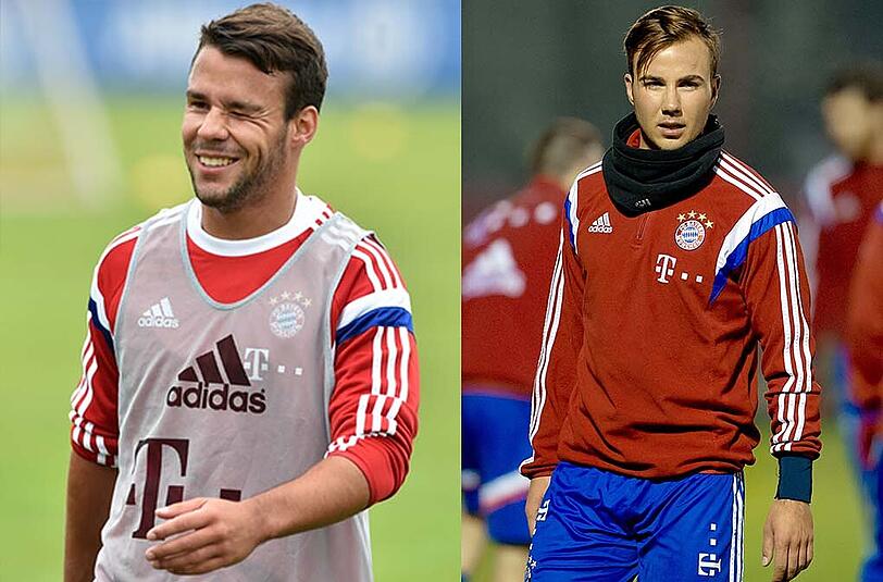 Mario Götze und Juan Bernat sollen bald wieder mittrainieren können. (Archivbilder)