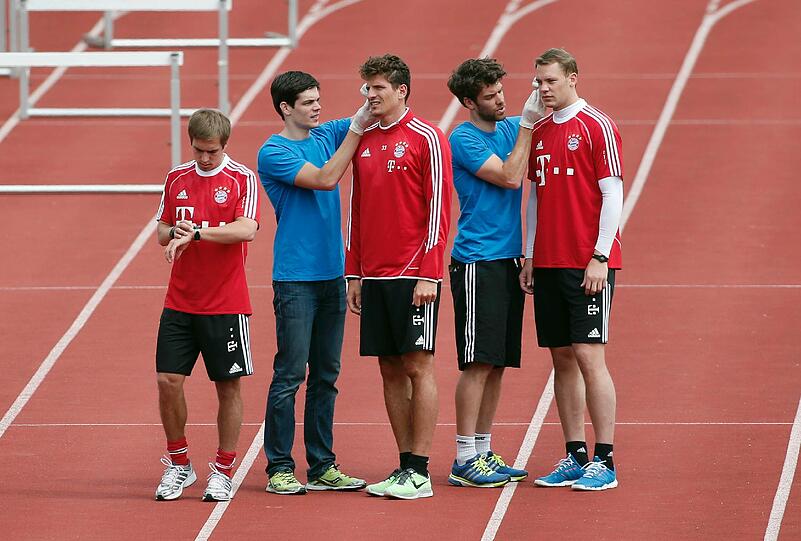 FC Bayern: Olympiapark: Die Bayern beim Laktattest - die Bilder! - FC Bayern - Abendzeitung München