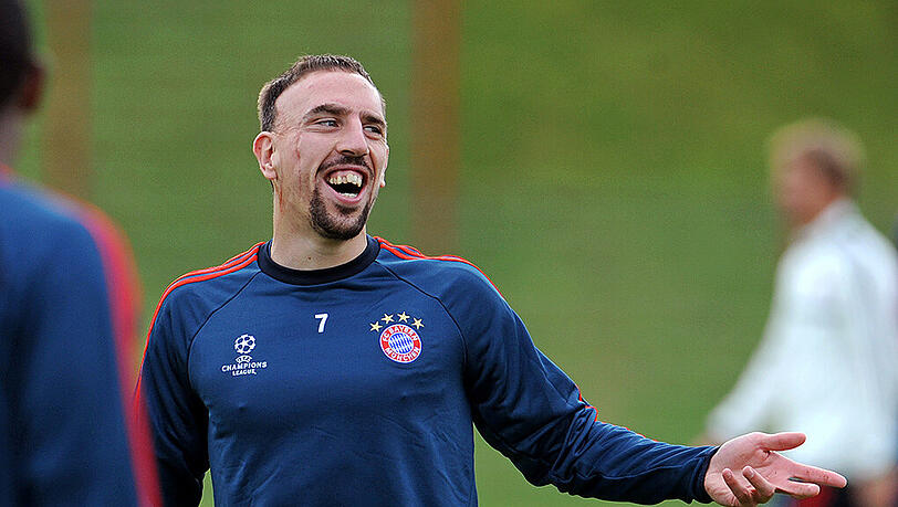 Franck Ribéry nutzt die Länderspielpause, um für das Spitzenspiel gegen Borussia Dortmund hundertprozentig fit zu sein. Franck Ribéry nutzt die Länderspielpause, um für das Spitzenspiel gegen Borussia Dortmund hundertprozentig fit zu sein.