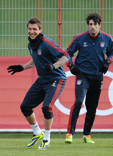 Der FC Bayern trainiert vor dem Spiel gegen Manchester City - die Bilder