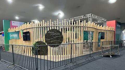 Nach dem Brand am Donnerstag wurde auch der deutsche Pavillon gesperrt.