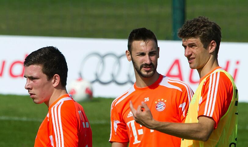 Der FC Bayern am vierten Trainingstag in Doha.
