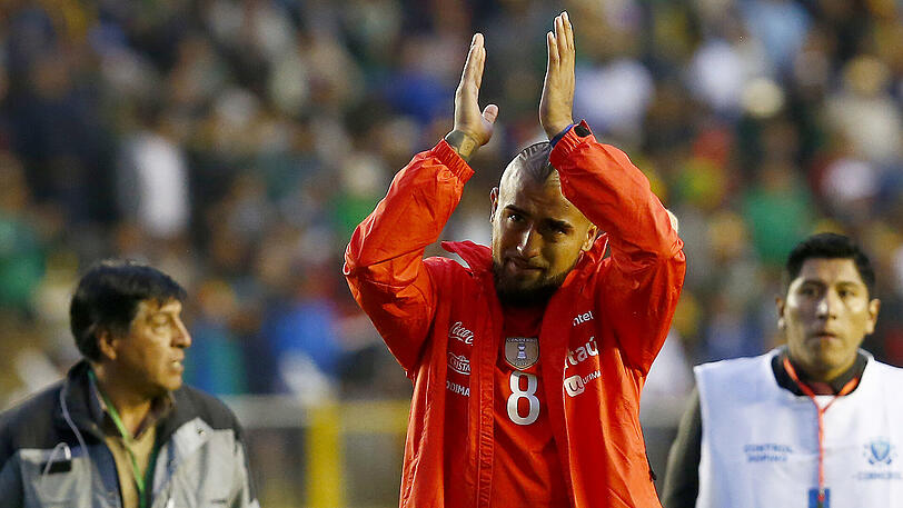 Arturo Vidal / Chile: Copa-America-Sieger 2015 und 2016 sowie Confed-Cup-Finalist vor wenigen Monaten - und nun Statist bei der WM.
