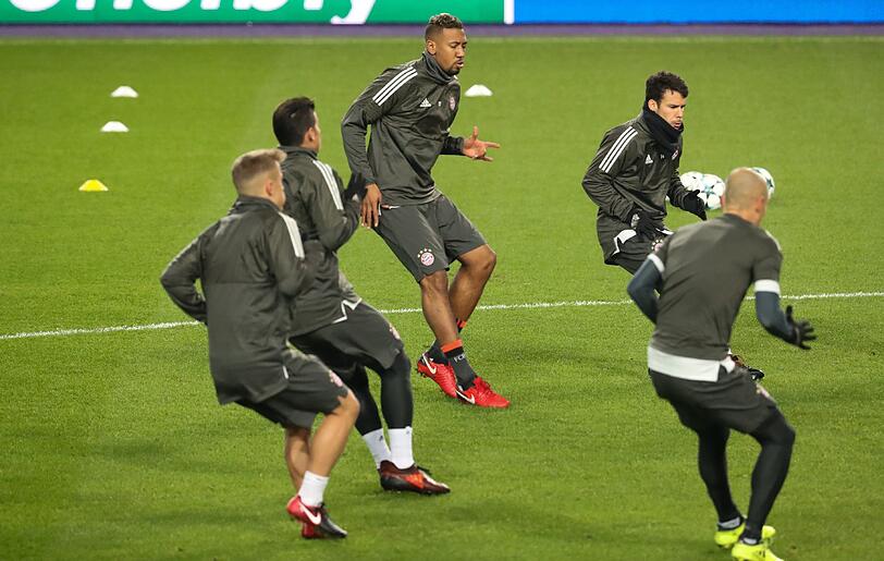 Jupp Heynckes will die Partie gegen Anderlecht seriös angehen. Die Bilder vom Abschlusstraining.