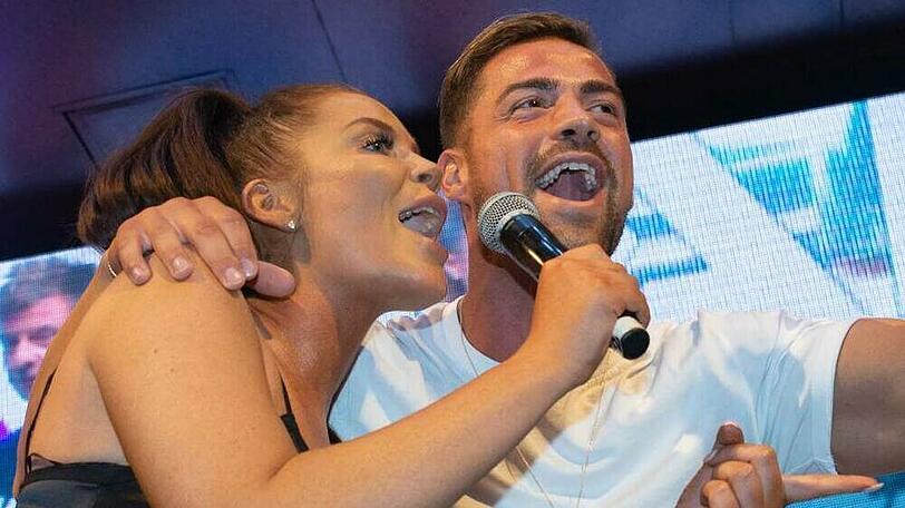 Tobi Wegener und Janine Pink bei einem gemeinsamen Auftritt
