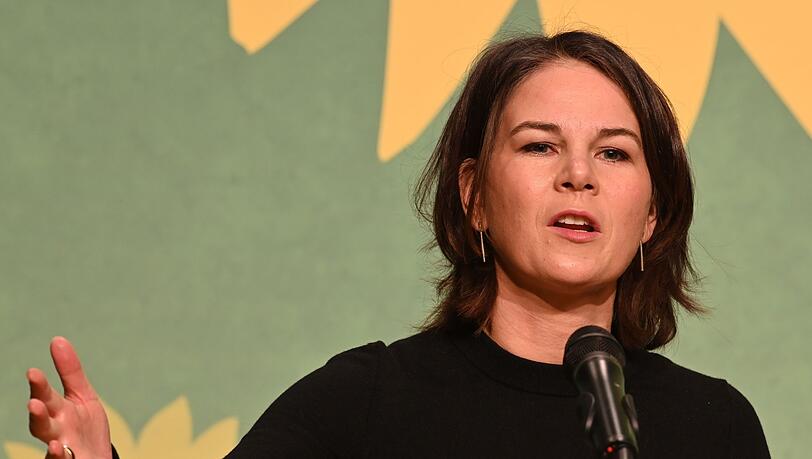 Annalena Baerbock spricht auf dem Landesparteitag der Brandenburger Grünen.