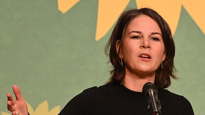 Annalena Baerbock spricht auf dem Landesparteitag der Brandenburger Grünen.