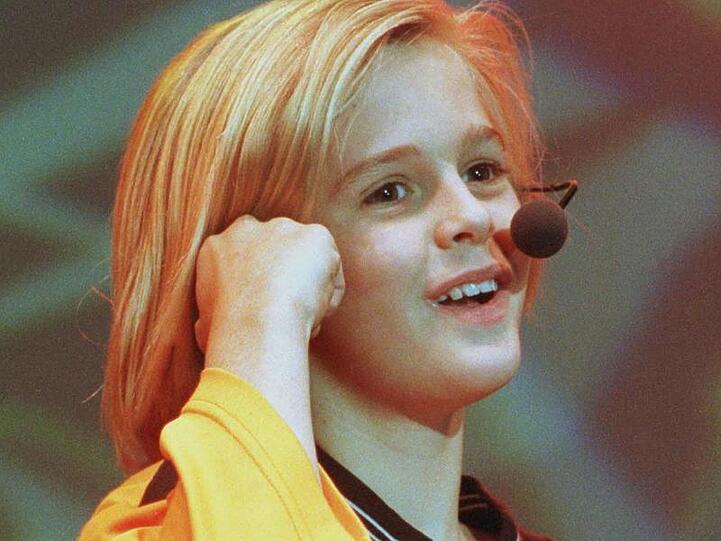Aaron Carter als Kinderstar (1998).