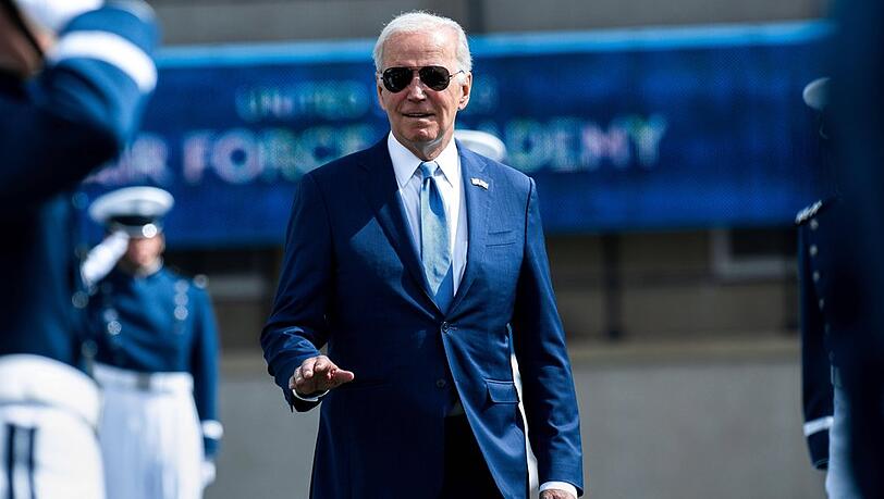 US-Präsident Joe Biden geht es nach seinem Sturz gut.