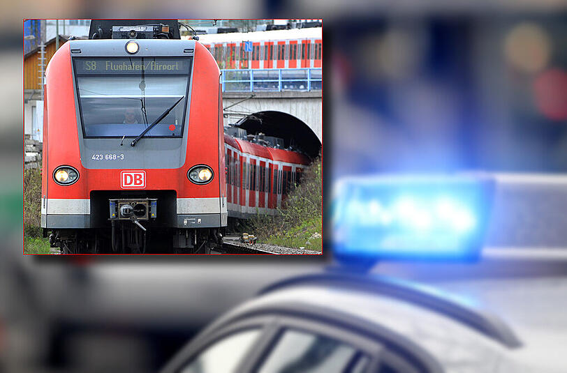 Polizeieinsatz in der S-Bahn (Symbolbild)