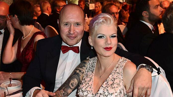 Melanie Müller mit ihrem Mann Mike Blümer