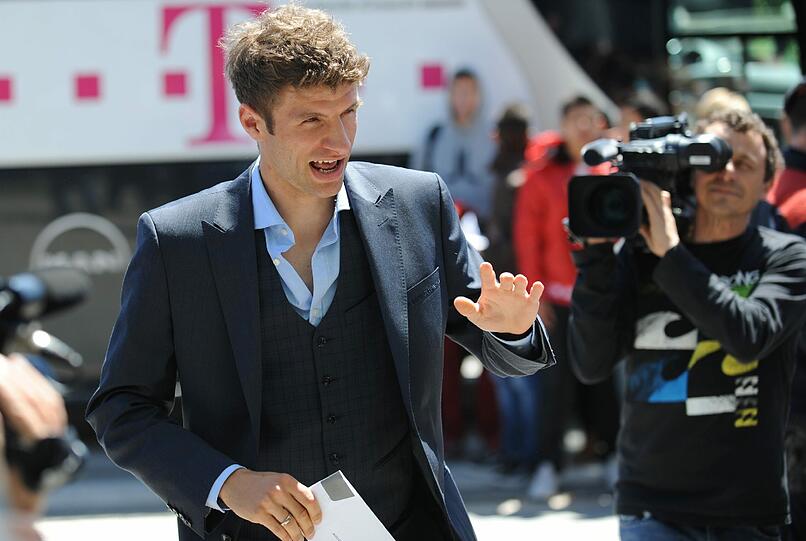 In München witzelte Thomas Müller: "Wir wollen möglichst zu Null spielen. Dann reicht's fürs Finale, soweit ich das ausrechnen konnte"