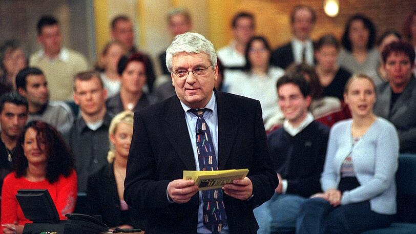 Hans Meiser bei der Aufzeichnung seiner Talkshow am 28.2.2000 in Köln.