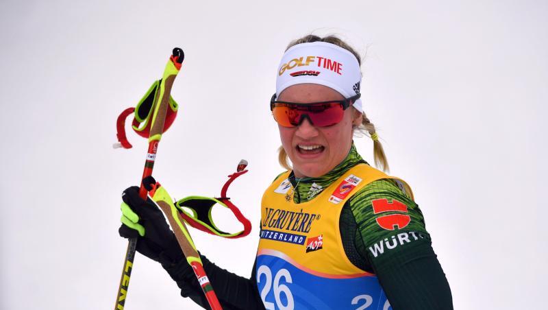 Langläuferin Victoria Carl bei der nordischen Ski-WM in Seefeld. Langläuferin Victoria Carl bei der nordischen Ski-WM in Seefeld.