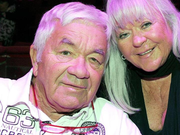 Der Sänger Gus Backus und seine Frau Heidelore (2015). Das Paar hat zweimal geheiratet.
