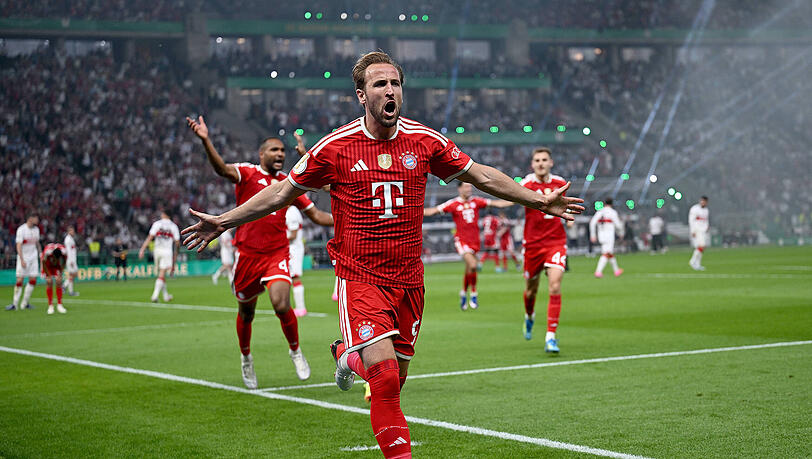 Traf für den FC Bayern doppelt: Harry Kane. Traf für den FC Bayern doppelt: Harry Kane.