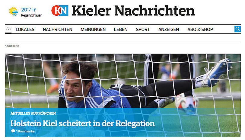 Die Pressestimmen zum Relegationsspiel zwischen dem TSV 1860 München und Holstein Kiel zum Durchklicken.