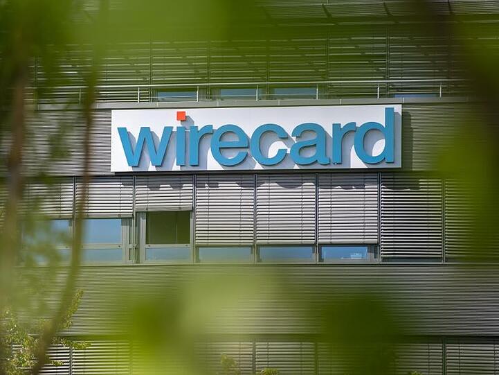 Der Wirecard-Schriftzug an der Zentrale des Unternehmens in Aschheim.
