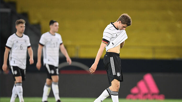 Gegen Portugal verletzte sich Thomas Müller am Knie.