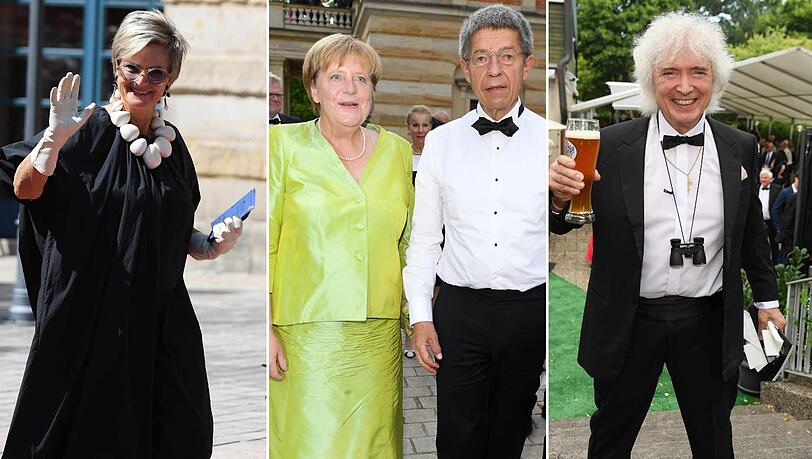 Bei den Festspielen in Bayreuth 2022 gab es allerhand kurioser Outfits zu sehen... Bei den Festspielen in Bayreuth 2022 gab es allerhand kurioser Outfits zu sehen...