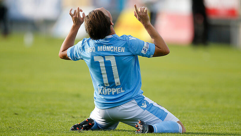 Christian Köppel jubelte nach seinem ersten Treffer gen Himmel.