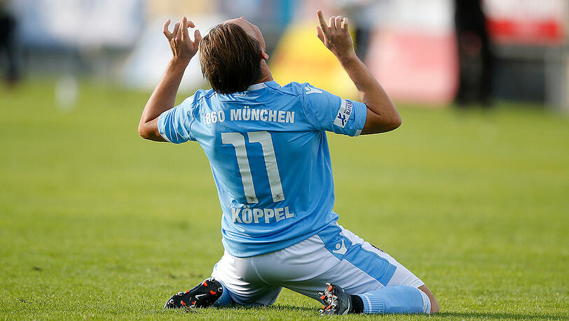 Christian Köppel jubelte nach seinem ersten Treffer gen Himmel. Christian Köppel jubelte nach seinem ersten Treffer gen Himmel.