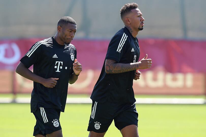 Zukunft? Ungewiss! Wie geht es mit David Alaba (l) und Jérôme Boateng nach dem Finale in der Champions League bei den Bayern weiter?