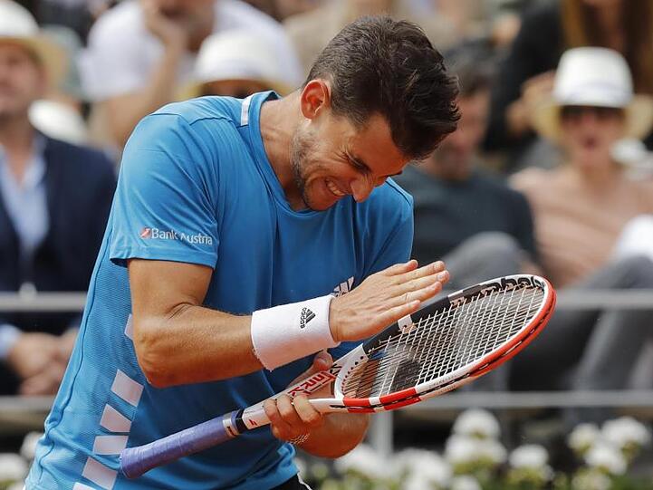Dominic Thiem gewann zwar den zweiten Satz, blieb in der Folge aber klar unterlegen.