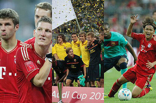 Am Ende jubelte der FC Barcelona. Der Champions-League-Sieger gewann das Finale im Audi Cup gegen den FC Bayern München mit 2:0. Die Bilder vom Spiel.