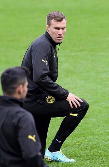 Nach der PK haben auch die Spieler des BVB ihr letzes Training vor dem großen Finale absolviert. Die Bilder