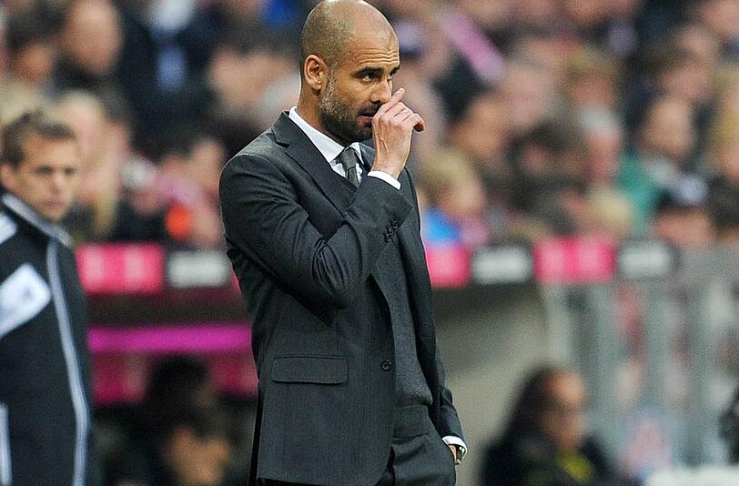 Pep Guardiola ist mit dem FC Bayern München Meister geworden - sieht die anderen großen Titel aber gefährdet.