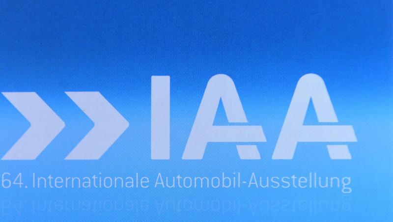 Das Logo der Internationalen Automobil-Ausstellung (IAA). Foto: Jens Kalaene/dpa-Zentralbild/dpa Das Logo der Internationalen Automobil-Ausstellung (IAA). Foto: Jens Kalaene/dpa-Zentralbild/dpa