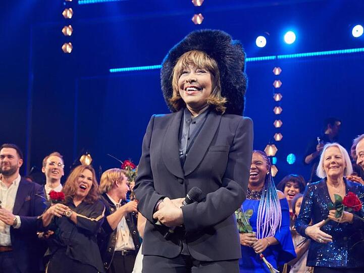 Tina Turner bei der Deutschland-Premiere des Musicals "Tina - Das Tina Turner Musical" im Hamburger Operettenhaus.