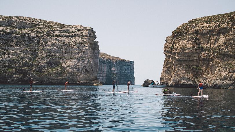 Stand-up-Paddeln in Gozo