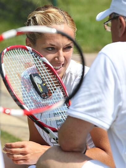 Letztes Training vor dem Finale in Wimbledon für Sabinbe Lisicki.