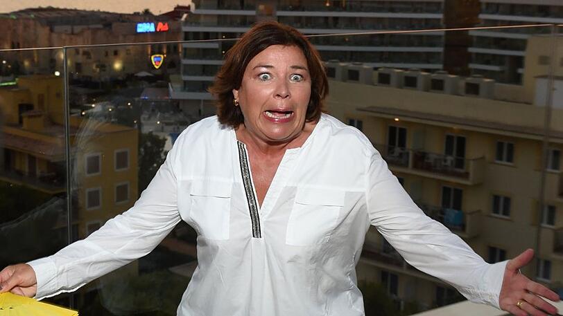 Vera Int-Veen bei einer Promi-Party auf Mallorca.