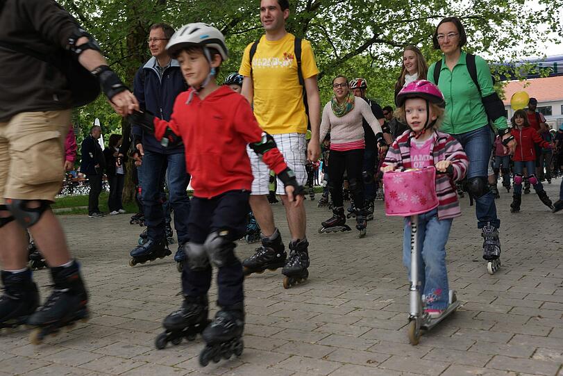 Sportlich: Der Saison-Auftakt der AOK-Blade-Night.