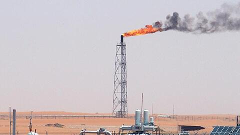 Ölfeld in Saudi-Arabien.