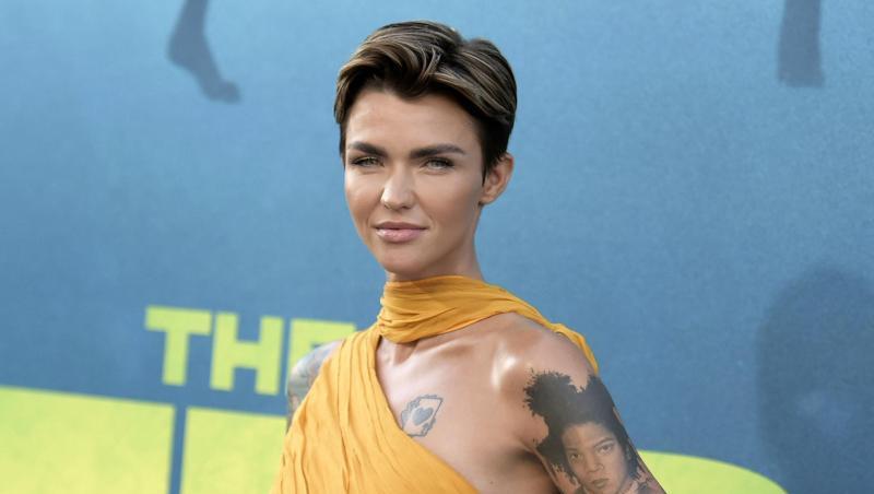 Ruby Rose kommt 2018 in Los Angeles zur Premiere von "Meg". Ruby Rose kommt 2018 in Los Angeles zur Premiere von "Meg".