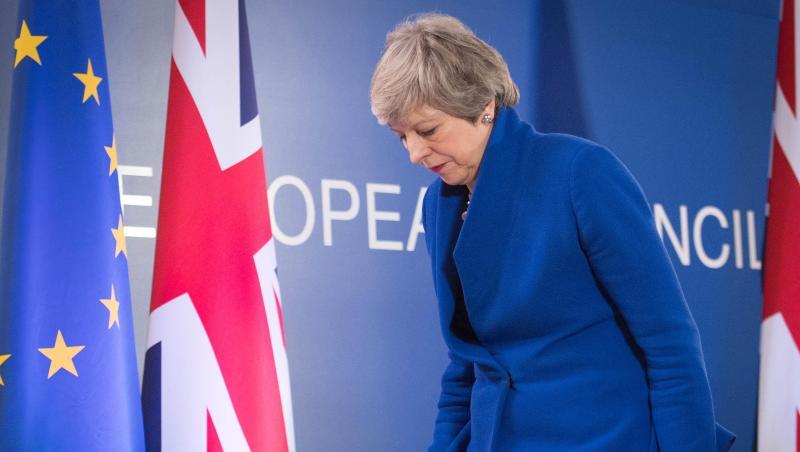 Die britische Premierministerin Theresa May beim Abschluss des EU-Gipfels. Großbritannien bekommt für den Brexit Zeit bis zum 31. Oktober. Die britische Premierministerin Theresa May beim Abschluss des EU-Gipfels. Großbritannien bekommt für den Brexit Zeit bis zum 31. Oktober.