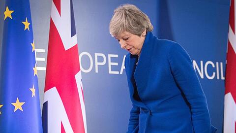 Die britische Premierministerin Theresa May beim Abschluss des EU-Gipfels. Großbritannien bekommt für den Brexit Zeit bis zum 31. Oktober.